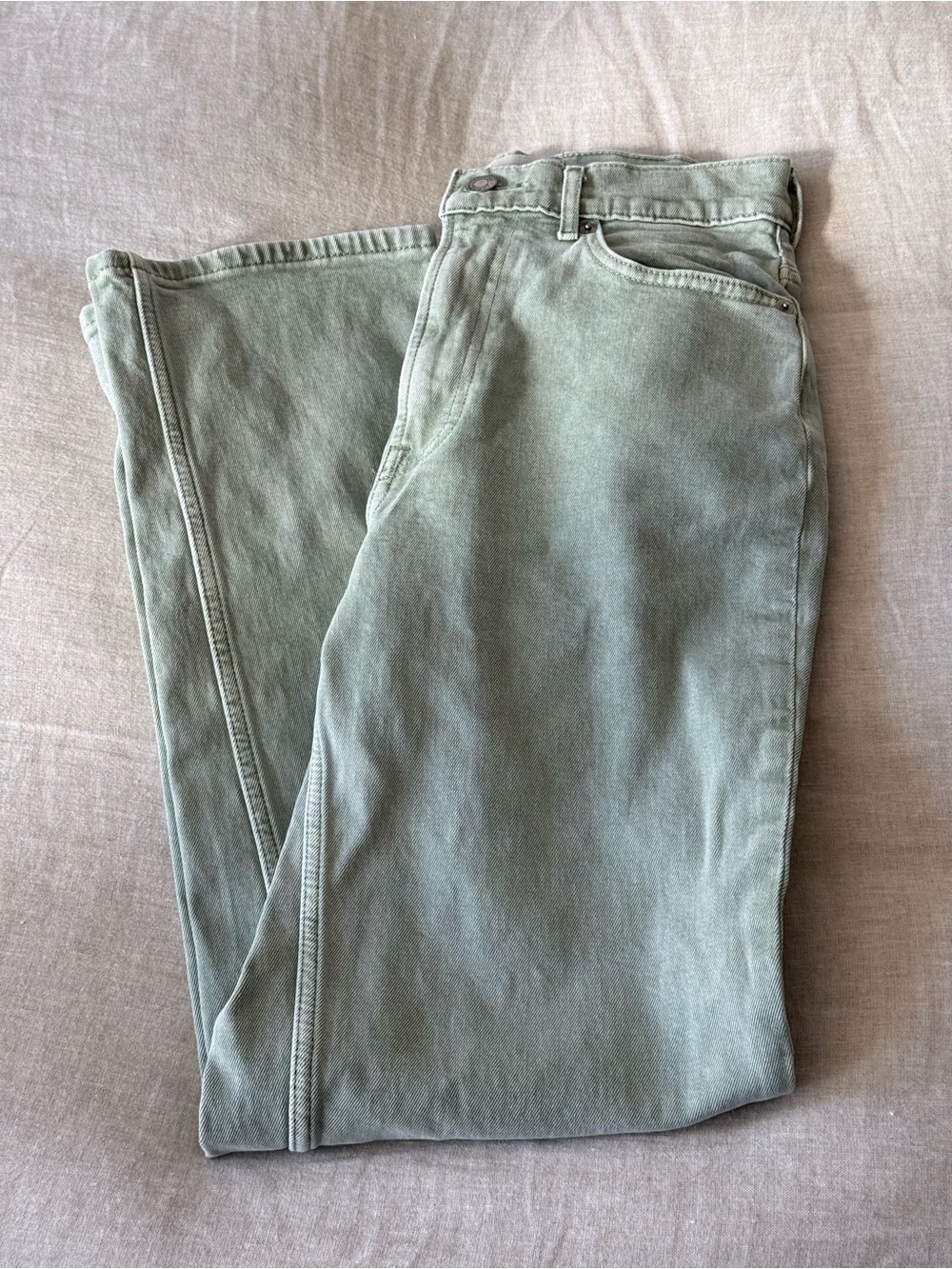 Everlane The Way-High Jean aqua gray wash Size 25 Tall - Picture 3 of 6
